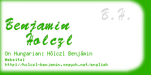 benjamin holczl business card